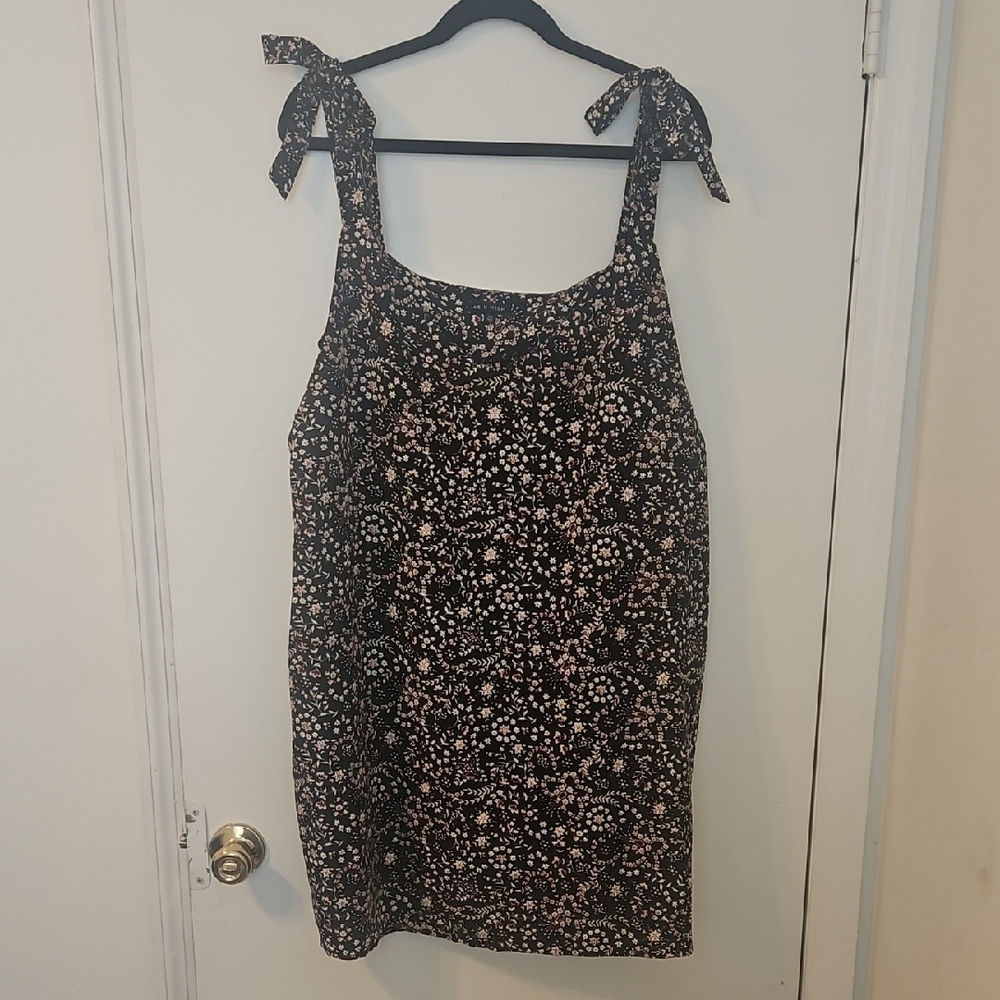 As U Wish Black and White Sleeveless Sundress